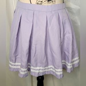 Hot Topic skater cheer skirt lavender size 10